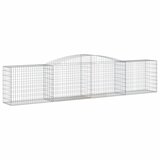  Lučne gabionske košare 8 kom 400x50x80/100 cm pocinčano željezo | shoptok.hr