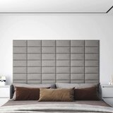  Zidne ploče od tkanine 12 kom svjetlosive 30 x 15 cm 0 54 m² | shoptok.hr
