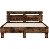  Okvir za krevet s uzglavljem i LED boja hrasta 120x190 cm | shoptok.hr