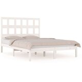  Posteljni okvir bel iz trdne borovine 200x200 cm, (20685139) | Shoptok.si