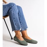 Gemre Green fabric ballet flats Yafia | shoptok.hr