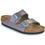 Birkenstock Natikači Arizona BF Saffiano Iridescent Viola Srebrna Cene