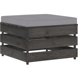The Living Store Sekcijski tabure z blazino siv impregniran les - Tabure, (21484056) | Shoptok.si