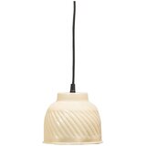 WOOOD Bež viseća svjetiljka s metalnim sjenilom Arleso – u