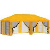  Pokrov za gazebo s bočnim zidovima Žuta 600,5 x 300,5 cm | shoptok.hr