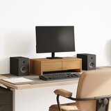 vidaXL Stojalo za zaslon s predali artisian hrast 50x27x15 cm inž. les | Shoptok.si
