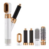 Venisymlis 6-V-1 Kodralnik Za Oblikovanje Z Glavnikom Z Vročim Zrakom - Belo Zlato [220 V Evropski], (22097312) | Shoptok.si
