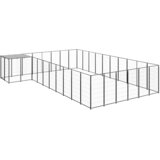  Kavez za pse crni 19,36 m² čelični | shoptok.hr
