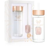 Crystallove Amethyst Straw Water Bottle Posoda za vodo s slamico Rose 400 ml | Shoptok.si