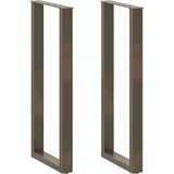 vidaXL noge za barski stol u-oblik 2 kom prirodni čelik 40 x (110-111) cm čelik Cijene