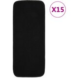 vidaXL Preproge za stopnice 15 kosov 60x25 cm črne nedrseče Cene