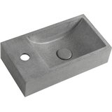 Sapho Temno siv betonski umivalnik za WC 40x22 cm Crest – Cene