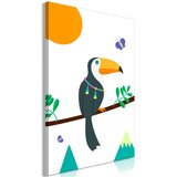  Slika - Toucan And Butterflies (1 Part) Vertical 40x60 | shoptok.hr