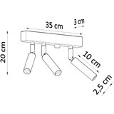  Stropna svetilka EYETECH 3 bela, (21626874) | Shoptok.si