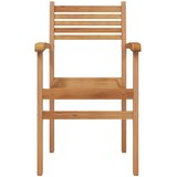  Stolica 8 pcs Smeđa 56 x 55 x 90.5 cm Čvrsto teak drvo | shoptok.hr