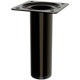 WALTECO Noga za pohištvo (Do x Š x V: 3 x 3 x 10 cm, Ø x V: 3 x 10 cm, Nosilnost izdelka: 50 kg, Jeklo, Črna) Cene