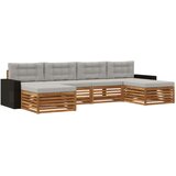  Set vanjskih sofa 6 kom. Čvrsto drvo akacije | shoptok.hr