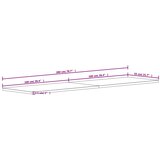 Ploča za radni stol 200 x 55 x 2,5 cm od masivne bukovine | shoptok.hr