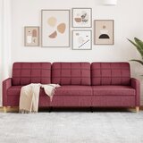 vidaXL Trosed vinsko rdeč 210 cm blago | Shoptok.si
