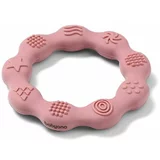 BabyOno Be Active Silicone Teether Ring grizalo Pink 1 kos