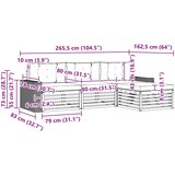 Set vanjskih sofa 4 pcs Prirodna i svjetlosiva Poliester | Eponuda.com