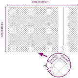 Ograda od čelične žice siva 1.2x10 m | shoptok.hr