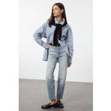 Trendyol Blue High Waist Slim Mom Jeans cene