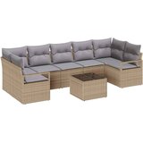  Set sofe 8 pcs Bež i siva poliratan | shoptok.hr
