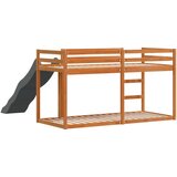  Krevet na kat s toboganom i ljestvama 75x190 cm od borovine | shoptok.hr