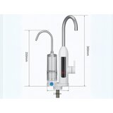  ERK 24501 protočna električna slavina s grijačem i filterom 3000 W, LCD – bijela | shoptok.hr