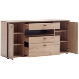 Livetastic ŠIROKA KOMODA, antracit, barve hrasta | Shoptok.si