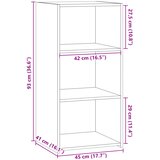  Komoda crna 45x41x93 cm od konstruiranog drva | shoptok.hr