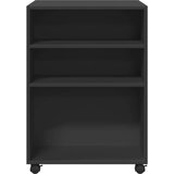 vidaXL Bočni stolić s kotačima crni 55x60x78 cm konstruirano drvo | shoptok.hr