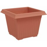 Saksije za biljke 6 pcs Crvena cigla 23 x 23 x 17,5 cm Plastika | shoptok.hr