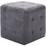 Furnova Nočne omarice 2 kosa sive 30x30x30 cm umetno semiš usnje, (21925940) | Shoptok.si