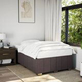 Maison Chic Posteljni okvir - Dvoposteljna postelja - Zakonska postelja brez vzmetnice temno rjav 120x200 cm blago-J12777, (21765092) | Shoptok.si