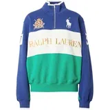 Polo Ralph Lauren Sweater majica plava / zlatna / zelena / bijela