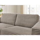 Bobochic Paris Smeđe-siva sofa za spavanje/sklopiva od samta 220 cm Hugo – | shoptok.hr