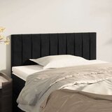  Uzglavlje crno 80 x 5 x 78/88 cm baršunasto Cijene