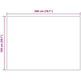  Pokrivači za bacanje 6 kom. Bordeaux Crvena 200 x 150 cm Runo | shoptok.hr