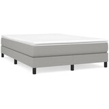  s oprugama i madracem svjetlosivi 140x190 cm od tkanine | shoptok.hr