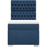  Krevet s oprugama i madracem plavi 100 x 200 cm od tkanine | shoptok.hr