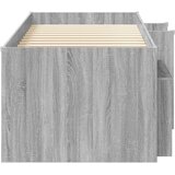  Loft krevet s ormarom 3 kom. Siva Sonoma Konstruirano drvo 75 x 190 cm | Shoptok.si