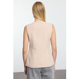 Trendyol Mink Regular V-Neck Button Detailed Vest | Shoptok.si