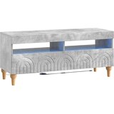  3-dijelni LED TV kabinet Betonska siva Konstruirano drvo | shoptok.hr