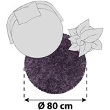 XXXL Preproga Z Vis. Florom Sydney, Vijolična, Ø Ca. 80cm | Shoptok.si