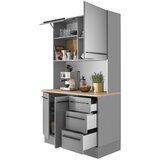 MID.YOU BIFE OMARA siva, barve hrasta | Shoptok.si