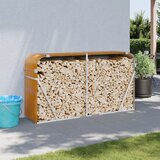 vidaXL Držač za cjepanice svjetlosmeđi 180x45x100 cm pocinčani čelik Cijene