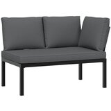 The Living Store Vrtna klop z blazinami črn aluminij - Vrtna Klop, (21781151) | Shoptok.si