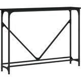 Konzolni stol crni 102 x 22,5 x 75 cm od konstruiranog drva | Eponuda.ba
